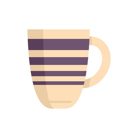 Matte Mug Icon Flat Vector Hot Cup 17336496 Vector Art At Vecteezy