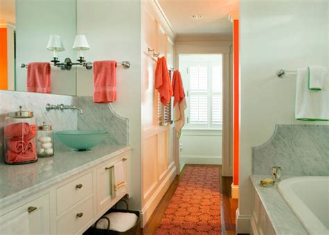 Love The Mint And Coral Bathroom Coral Bathroom Decor Coral