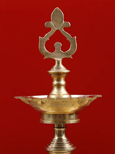 21 Brass Five Wick Lamp Exotic India Art