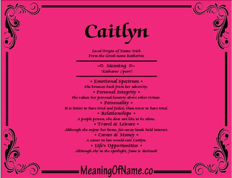 Caitlyn Meaning Of Name