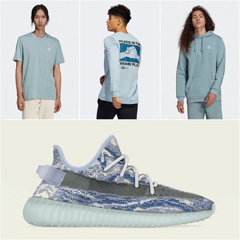 YEEZY 350 V2 MX Blue Shirts Hats Clothing Outfits