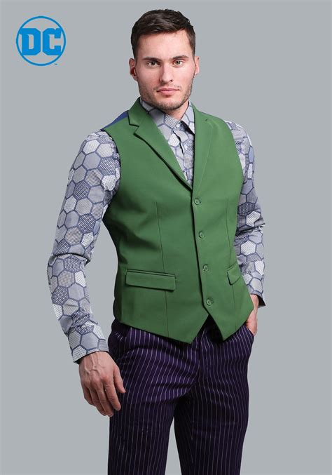 The Joker Slim Fit Mens Suit Vest Authentic The Joker Costumes