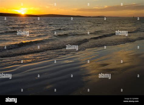 Sunset over the beach, Langebaan, South Africa Stock Photo - Alamy