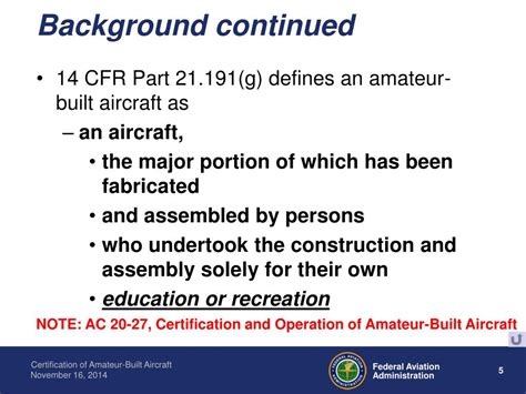 Ppt Certification Of Amateur Built Aircraft Powerpoint Presentation Free Download Id 6684281