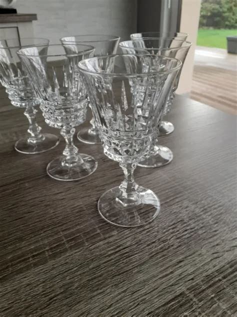 6 VERRES À vin rouge cristal d Arques modèle TUILERIES VILLANDRY EUR 40