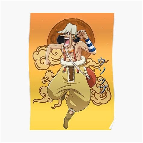 God Usopp One Piece Poster For Sale By Reelanimedragon Redbubble