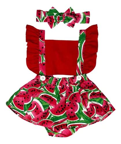 Conjunto Romper Body Melancia Mesversario Roupa De Bebe Baby MercadoLivre