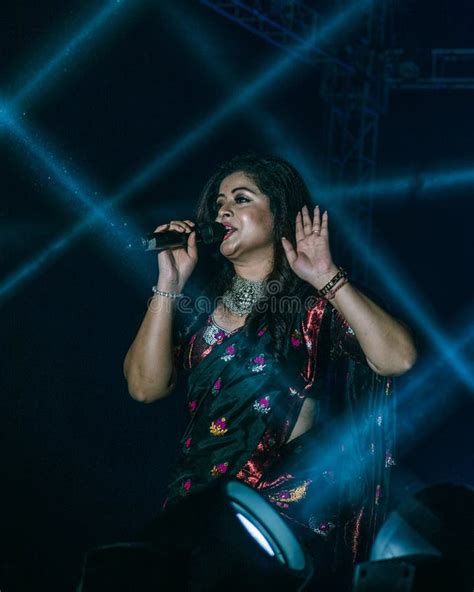 Singer Priyanka Bharali During The Posua Concert Editorial Image Image Of Face Guitarist