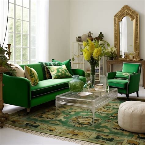 10 Green Couch Living Room Ideas for a Trendy and Relaxing Ambience ...