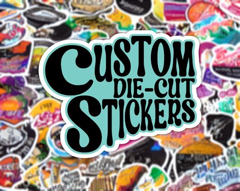 WATERPROOF CUSTOM STICKERS Your Design As A Sticker Durable Waterproof