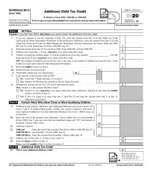 Editable Schedule 8812 1040 Form Templates DocHub