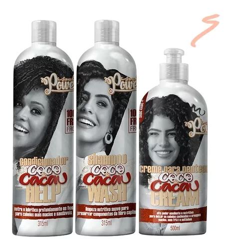 Shampoo Condicionador Creme 500ml Coco E Cacau Soul Power