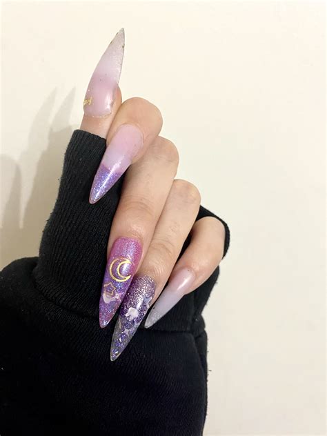 Kawaii Magical Girl Nails In 2021 Goth Nails Pastel Goth Nails