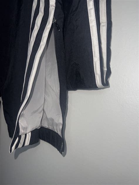 Adidas Vintage Black And White Stripes Track Pants An Gem