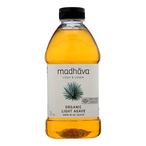 Madhava Honey Organic Agave Nectar Amber Case Of 6 235 Oz