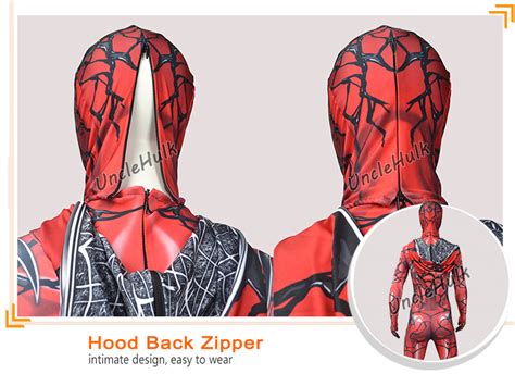 Red Venom Gwen Gwenspiderman High Quality Spandex Zentai Bodysuit