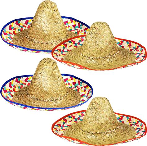 Buy 4 Sombrero Hats Adults 4 Pack Bulk Sombrero Party Hats For Men