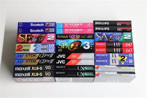 Scotch Fuji Tdk Jvc Maxell Philips Sony Raks Scotch Fuji Tdk Jvc