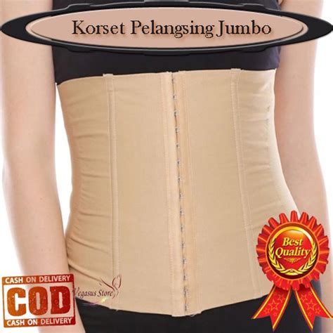 Jual Korset Jumbo Pelangsing Perut Pakai Kait Korset Jumbo Stagen