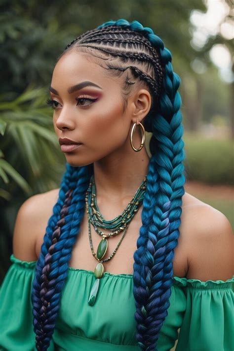 Top 50 Trendsetting Knotless Braids From Medium Beaded Styles To Col