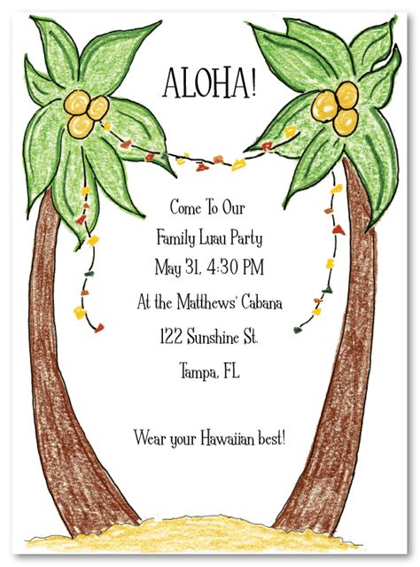 Luau Party Invites – AmyAdele.com