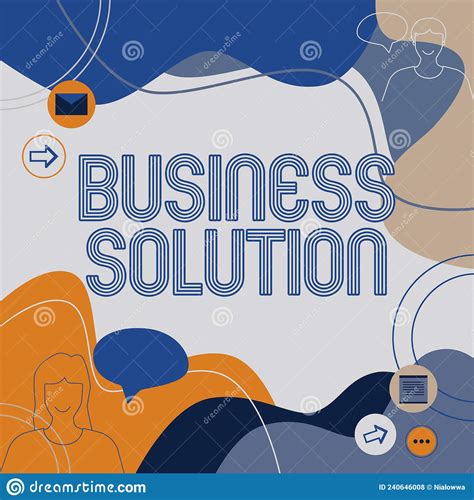 Text Sign Showing Business Solution Business Concept Services That