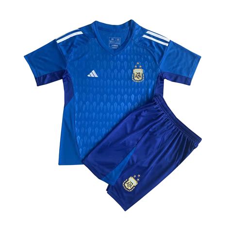 Kids Argentina Goalkeeper Blue Jersey 2023/24