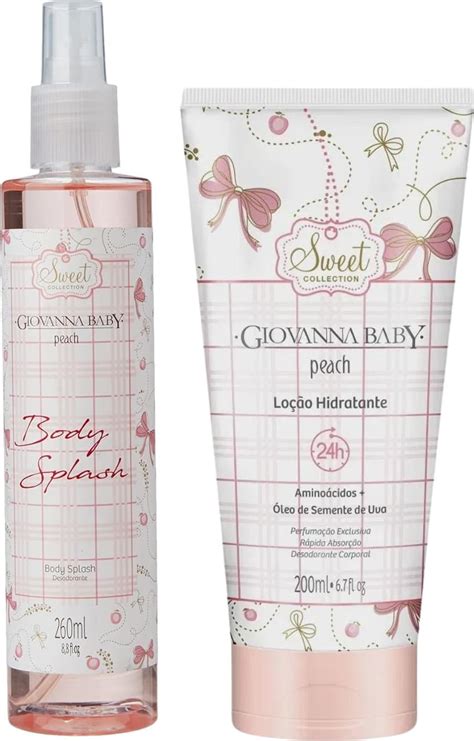 Kit Giovanna Baby Body Splash Ml Lo O Ml Peach