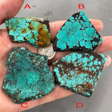 Stabilized Bamboo Mountain Hubei Turquoise Rough Mineral Slab Raw