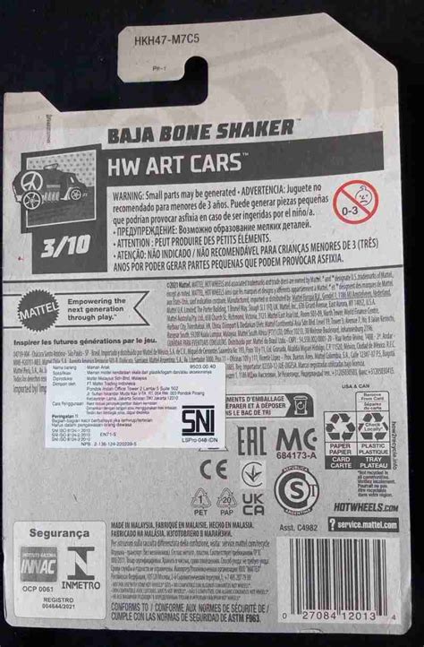 Jual Hot Wheels Baja Bone Shaker Hw Art Cars Purple Di Seller