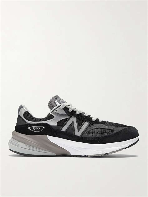 New Balance Made In Usa 990 V6 Leather Trimmed Suede And Mesh Sneakers For Men Mr Porter