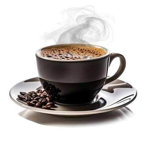 Premium AI Image A Cup Of Coffee With Steam Rising Out Of It