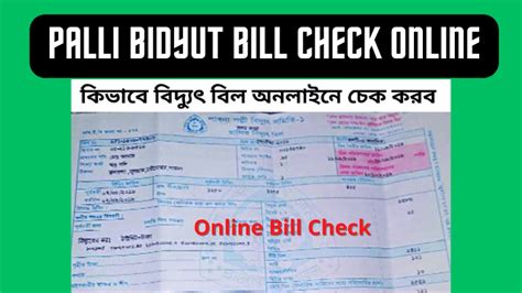 palli bidyut bill check  pllee bidzutt bil dekhar nizm