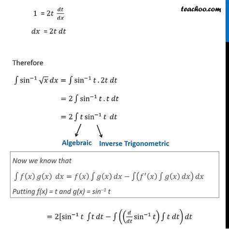 Question 1 Integrate Sin 1 Root X Cos 1 Root X CBSE