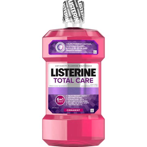 Listerine Total Care Anticavity Mouthwash Benefit Fluoride Mouthwash