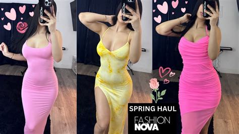 Spring FashionNova Haul 2024 Feminine Dresses Rompers Skirt Sets