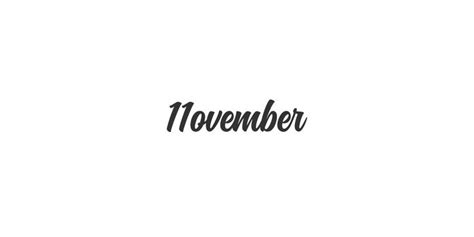 November logo, illustration, concept | Logos, ? logo, Name logo