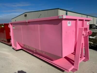 54 Inch 20 Yard Tub Style Dumpsters Pink Jacksonville Florida