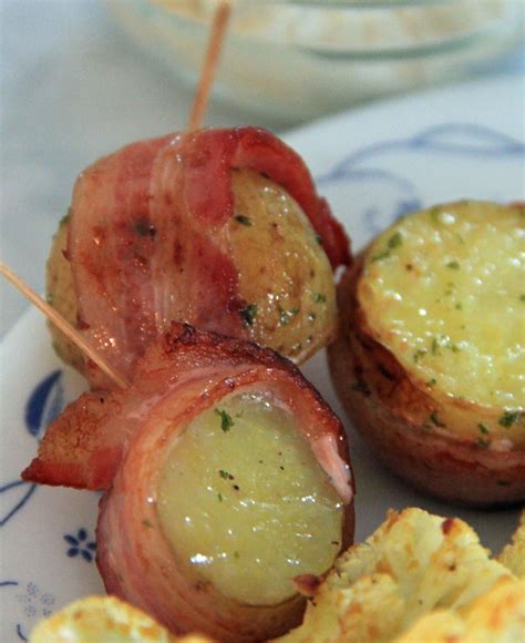 Jo And Sue Bacon Wrapped Potatoes With Easy Garlic Ailoi Bacon