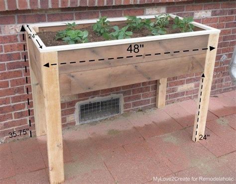 Build An Elevated Planter Box And Save Your Back Elevated Planter Box Garden Boxes Raised