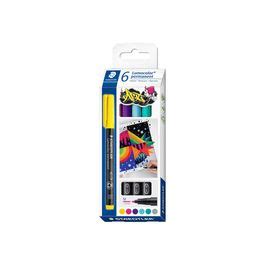 STAEDTLER Lumocolor 317 Pack De 6 Marqueurs Permanents Pointe