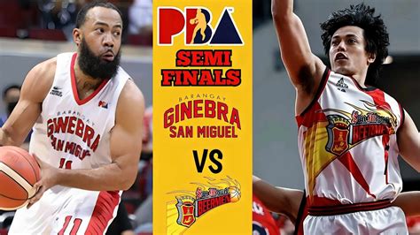 San Miguel Vs Brgy Ginebra Game 1 Semi Finals Pba Live Scores And