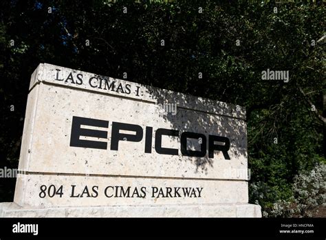 A Logo Sign Outside Of The Headquarters Of The Epicor Software