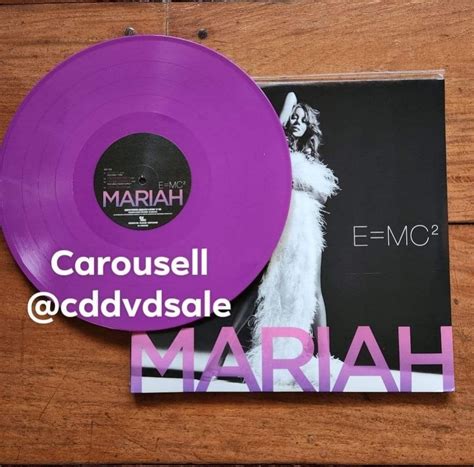 MARIAH CAREY E MC2 VINYL COLORED PLAKA ALBUM NOT CD MERCH On Carousell