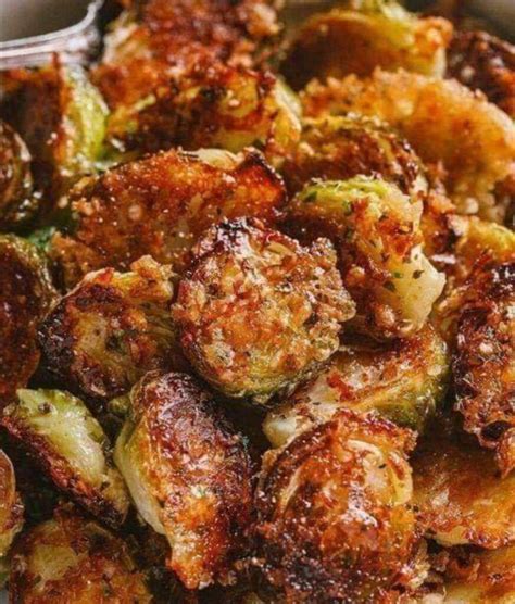 Garlic Parmesan Roasted Brussel Sprouts My Keto Web