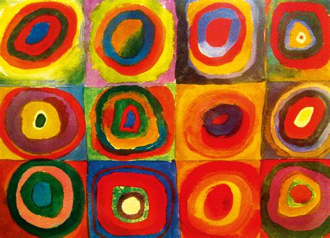 Puzzle Kandinsky Color Study Squares With Concentric Circles 300XXL