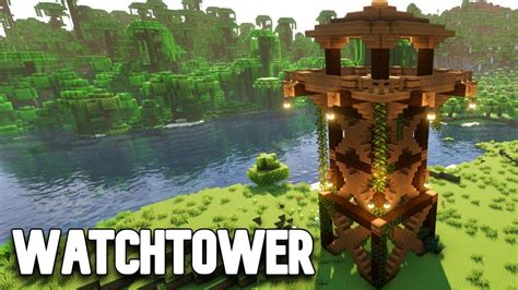 Minecraft Watch Tower Build Tutorial Youtube