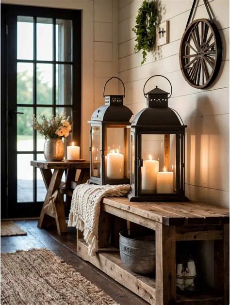 Budget Friendly Farmhouse Entryway Fall Decor Ideas