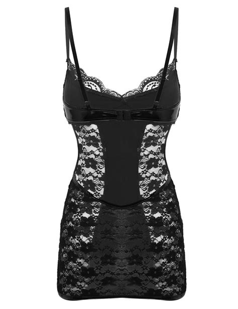 Sexy Bodycon Dress Womens Party Evening Cocktail Lace Short Mini Dress Clubwear Ebay