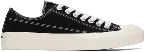 Black Canvas Sneakers by Y's For Men on Sale